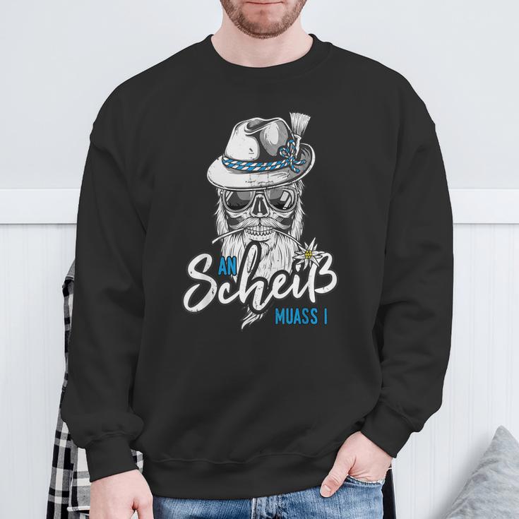 An Scheiß Muass I Trachten Grantler S Sweatshirt Geschenke für alte Männer