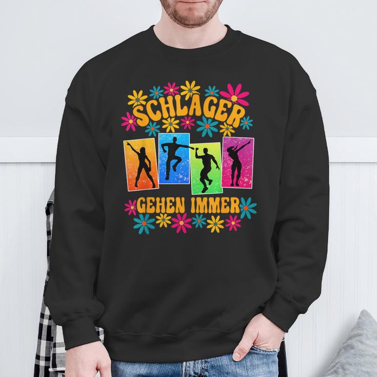 Schlagerparty Schlager Ggehen Immer Immer S Sweatshirt Geschenke für alte Männer