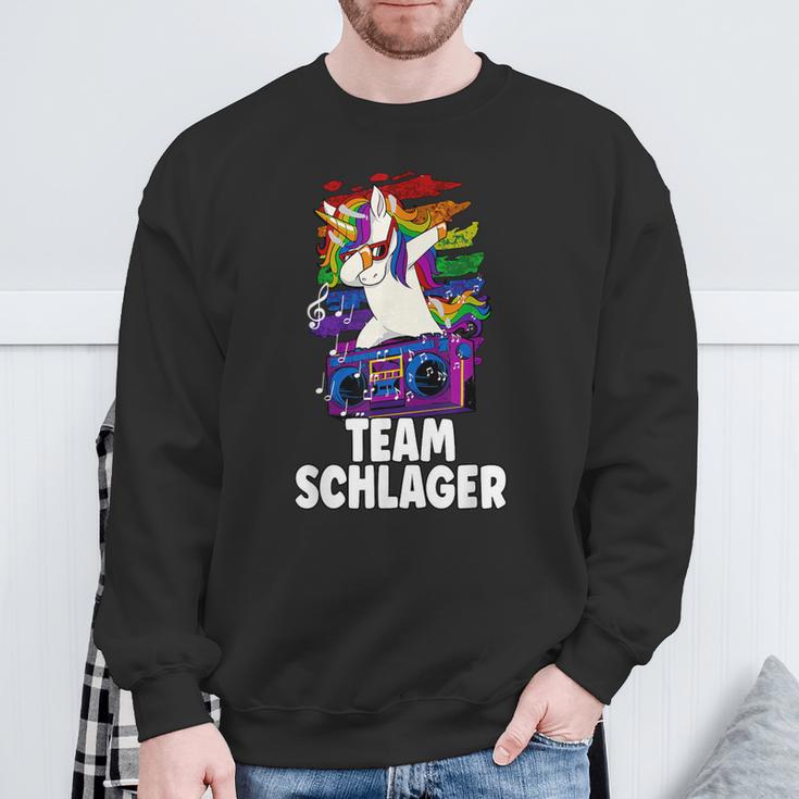 Schlagerparty Team Schlager S Sweatshirt Geschenke für alte Männer