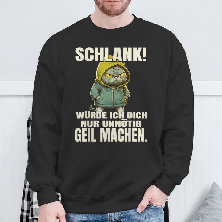 Schlank Würde Ich Dich Nur Unnecessary Geil Machen Sweatshirt Geschenke für alte Männer