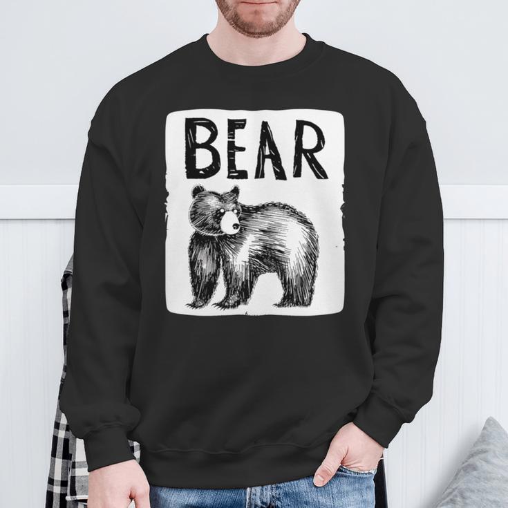 Schöner Amerikanischer Schwarzbär Sweatshirt Geschenke für alte Männer