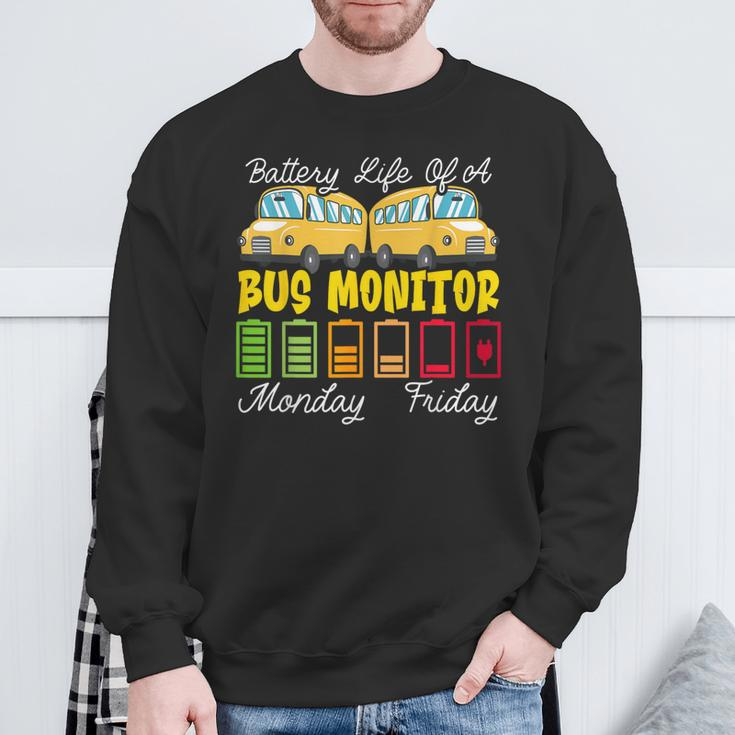School Bus Monitor Bus Aide Attendant Bus Monitor Sweatshirt Gifts for Old Men