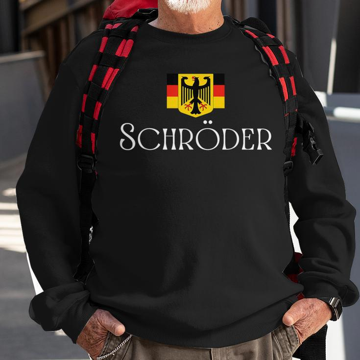 Schröder Surname German Family Name Heraldic Eagle Flag Sweatshirt Gifts for Old Men