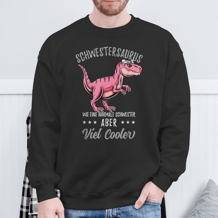 Schwestersaurus Lustiges Schwester Dinosaurier Sweatshirt Geschenke für alte Männer