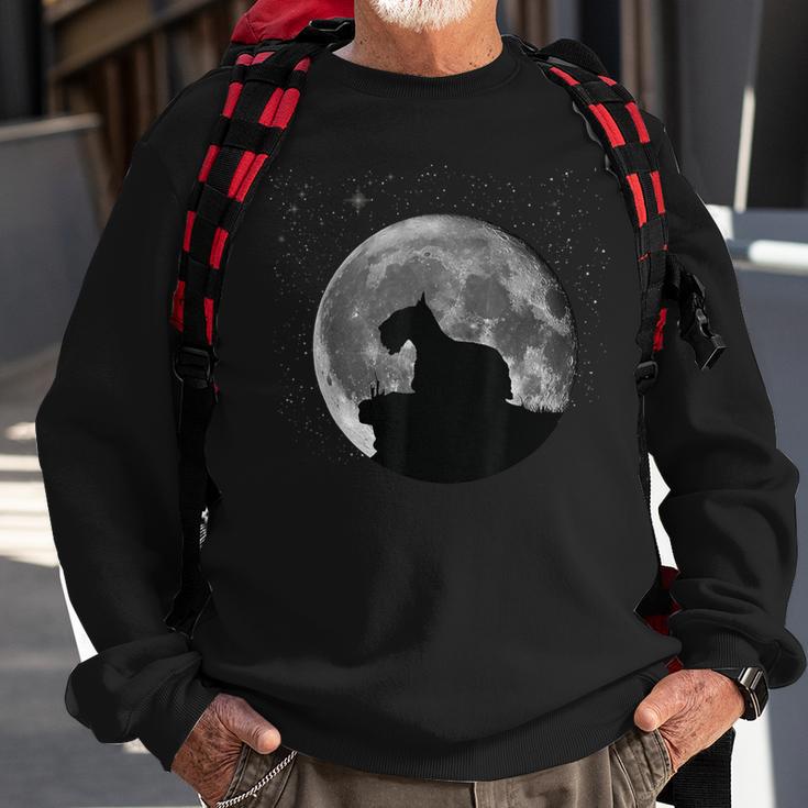 Scotty Dog Aberdeen Terrier Moon Sweatshirt Gifts for Old Men