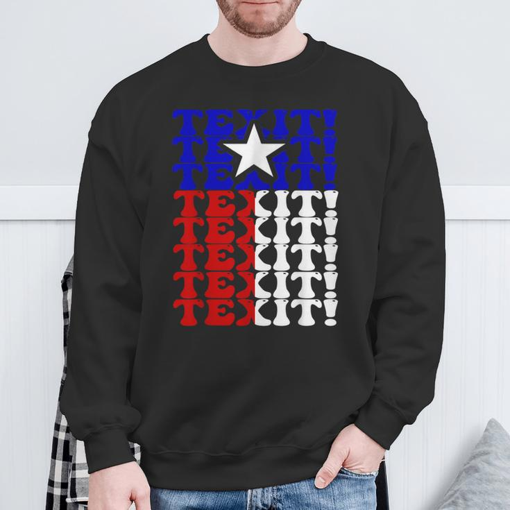Secede Texas Exit Texit Make Texas A Country Again Texas Sweatshirt Gifts for Old Men