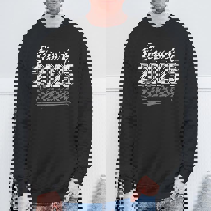 Senior 2025 Class Of 2025 Back To School 2025 Vintage Sweatshirt Gifts for Old Men