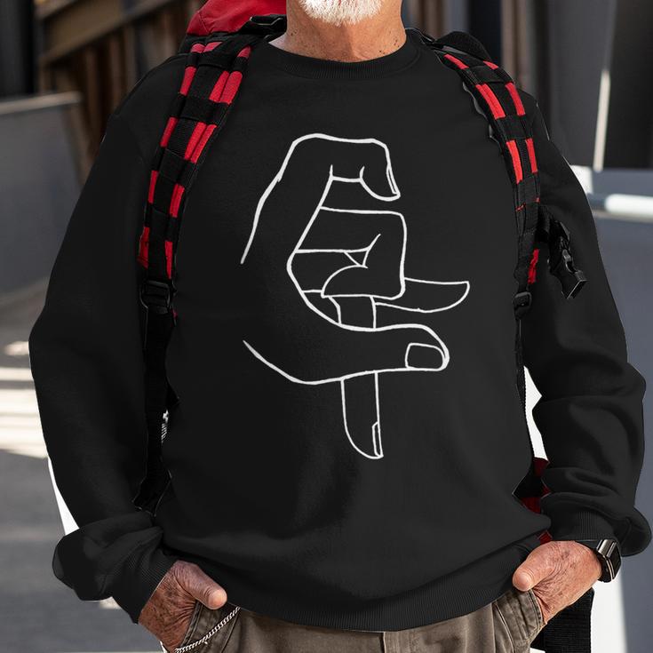 Sf Fingers Sf Hands San Francisco Frisco The Bay Sf 415 Sweatshirt Gifts for Old Men