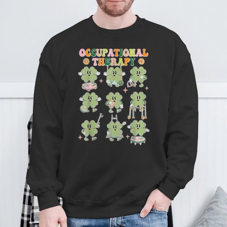 Shamrock Occupational Therapy St Patrick's Day Ot Ota Cota Sweatshirt Gifts for Old Men