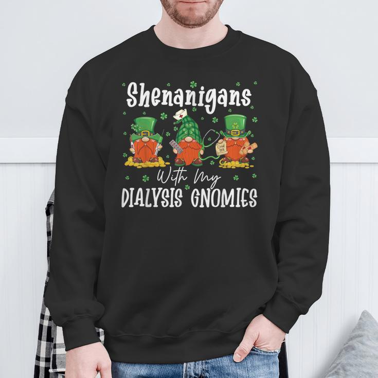 Shenanigans With My Dialysis Gnomies St Patrick's Day Party Sweatshirt Gifts for Old Men