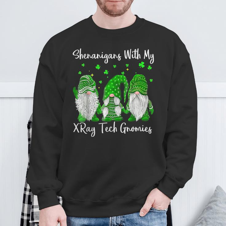 Shenanigans With My Gnomies St Patrick's Day Xray Tech Sweatshirt Gifts for Old Men