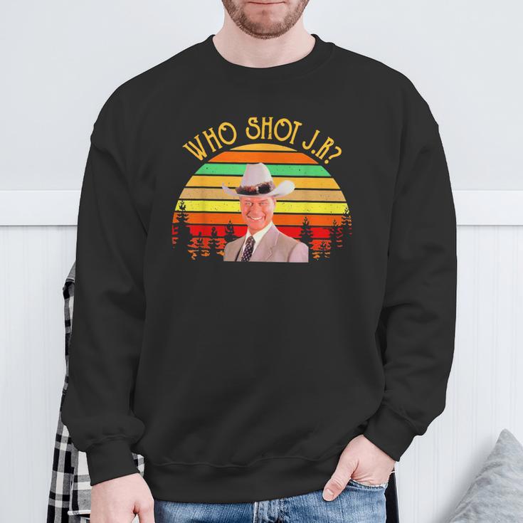 Who Shot J R Vintage Shiirt Sweatshirt Gifts for Old Men