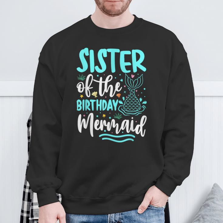 Sister Of The Birthday Mermaid Family Matching Party Squad Sweatshirt Gifts for Old Men