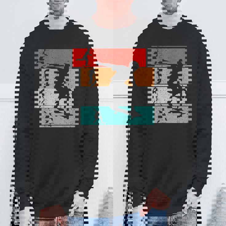 Skater Skateboarder Retro Skateboard Boys Youth Sweatshirt Gifts for Old Men