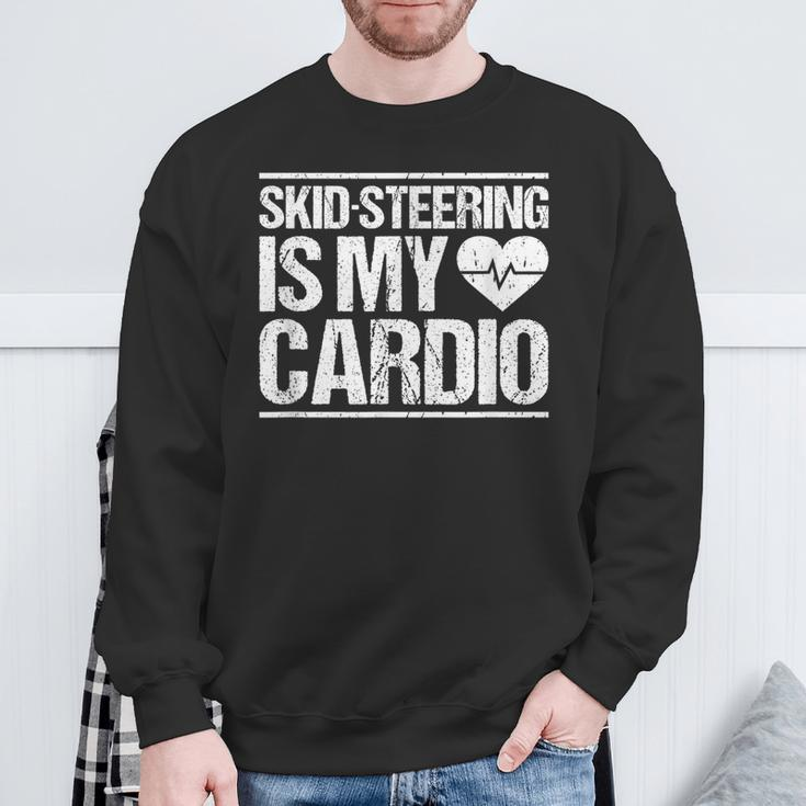 Skid Sr Loader Cardio Skid Sr Operator Sweatshirt Gifts for Old Men