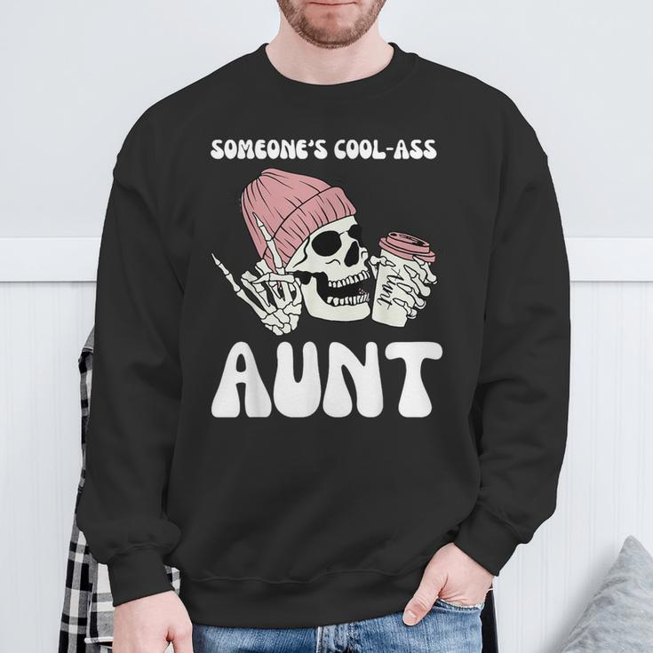 Skull Someone's Cool Ass Aunts Sweatshirt Gifts for Old Men