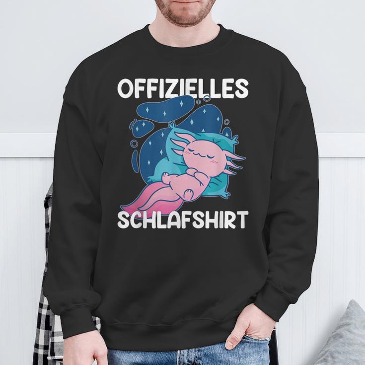 Sleep Axolotl Pyjamas Axolotls Sweatshirt Geschenke für alte Männer