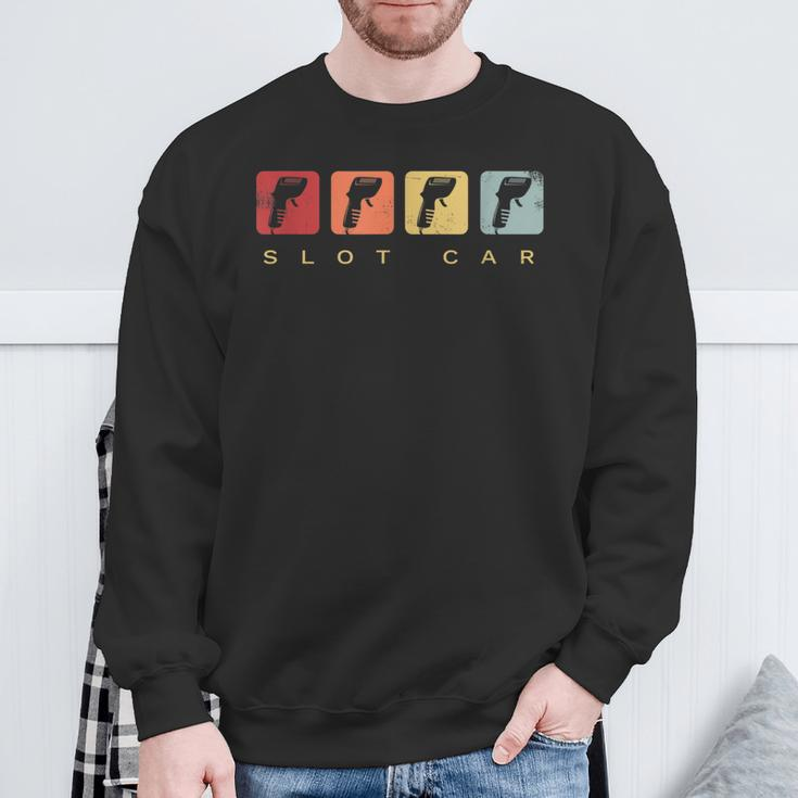 Slot Car Racing Controller Vintage Sweatshirt Gifts for Old Men