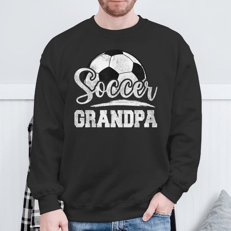 Soccer Grandpa Soccer Player Game Day Father's Day Sweatshirt Gifts for Old Men