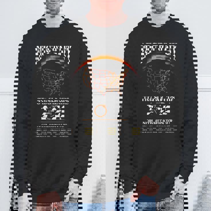Solar Eclipse Path Of Totality Solar Eclipse April 8 2024 Sweatshirt Gifts for Old Men