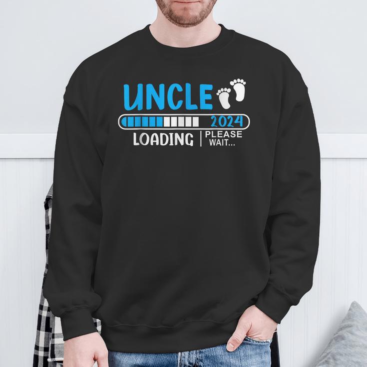 Soon To Be Uncle 2024 Uncle Loading 2024 New Uncle 2023 Sweatshirt Gifts for Old Men