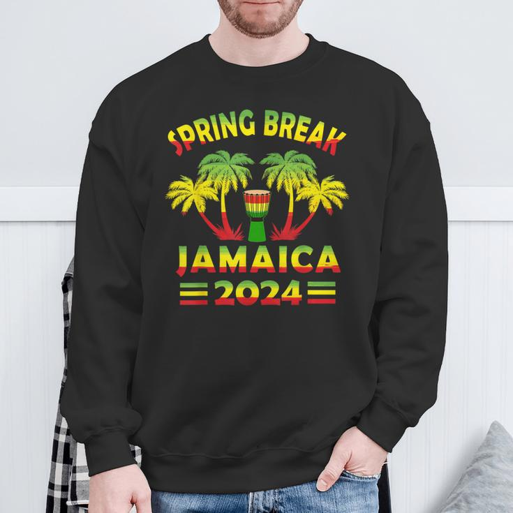 Spring Break Jamaica 2024 Matching Family Vacation Souvenir Sweatshirt Gifts for Old Men