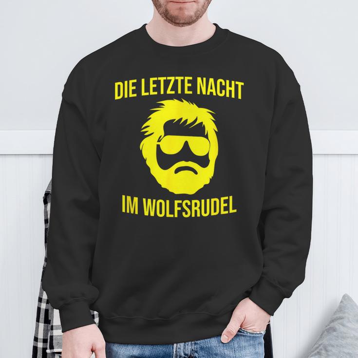 Stag Night Polterei Wolfsrudel Sweatshirt Geschenke für alte Männer