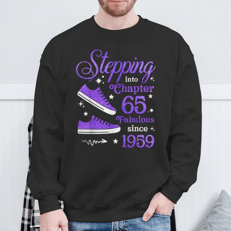 Stepping Into Chapter 65 Fabulous Since 1959 65Th Birthday Sweatshirt Gifts for Old Men