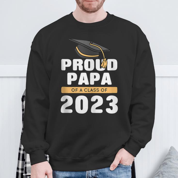 Stolzer Papa Eines Absolventen Der Klasse 2023 Senior 23 Gra Sweatshirt Geschenke für alte Männer