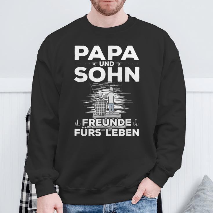 Stolzer Papa Sohn Angeln Partnerlook Boss Sweatshirt Geschenke für alte Männer