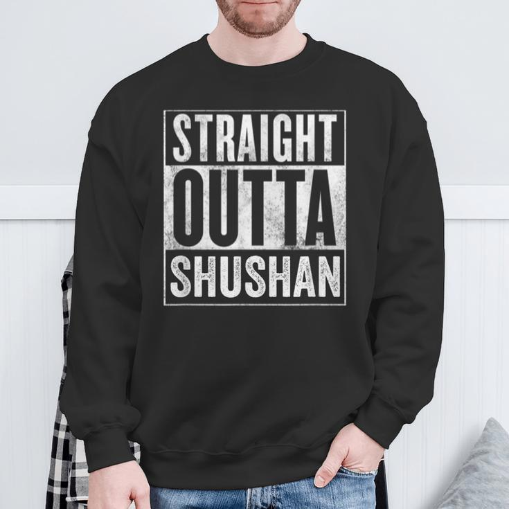 Straight Outta Megillah Reading Happy Purim Esther Costume Sweatshirt Gifts for Old Men