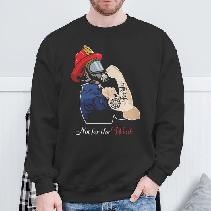 Strong Firefighter Sweatshirt Gifts for Old Men