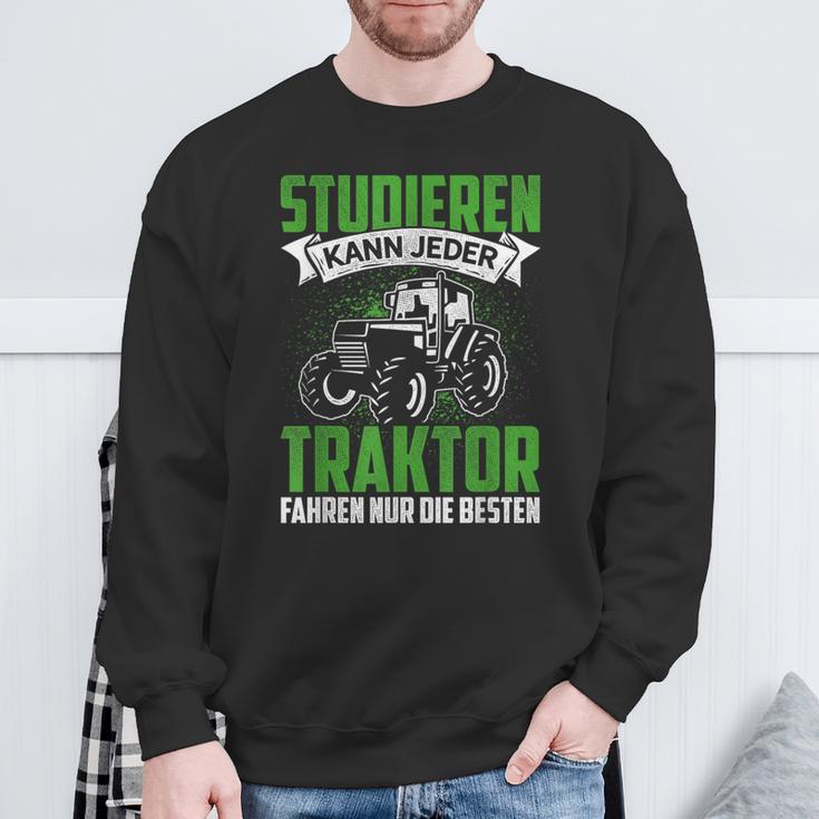 Studier Kann Jeder Traktor Fahren Nur Die Beste Farmer Sweatshirt Geschenke für alte Männer