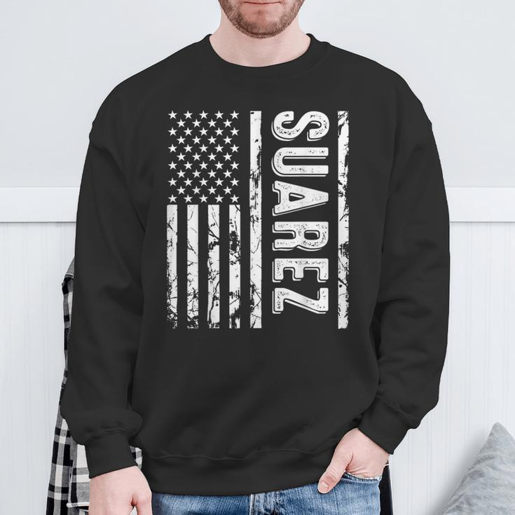 Suarez Last Name Surname Team Suarez Family Reunion Sweatshirt Gifts for Old Men