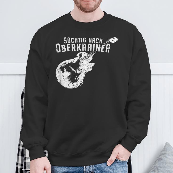 Süchtig nach Oberkrainer Herren Sweatshirt - Fan-Kleidung in Schwarz Geschenke für alte Männer