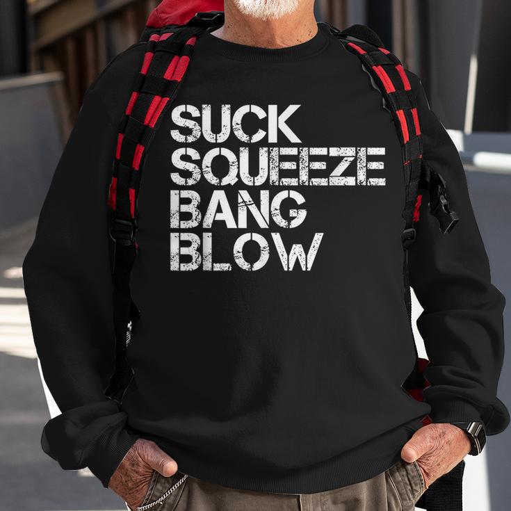 Suck Squeeze Bang Blow Mechanic Car Piston Engine Sweatshirt Gifts for Old Men