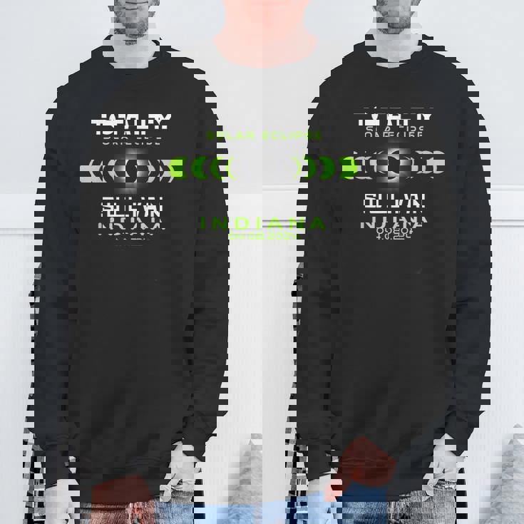 Sullivan Indiana Total Solar Eclipse 2024 Sweatshirt Gifts for Old Men