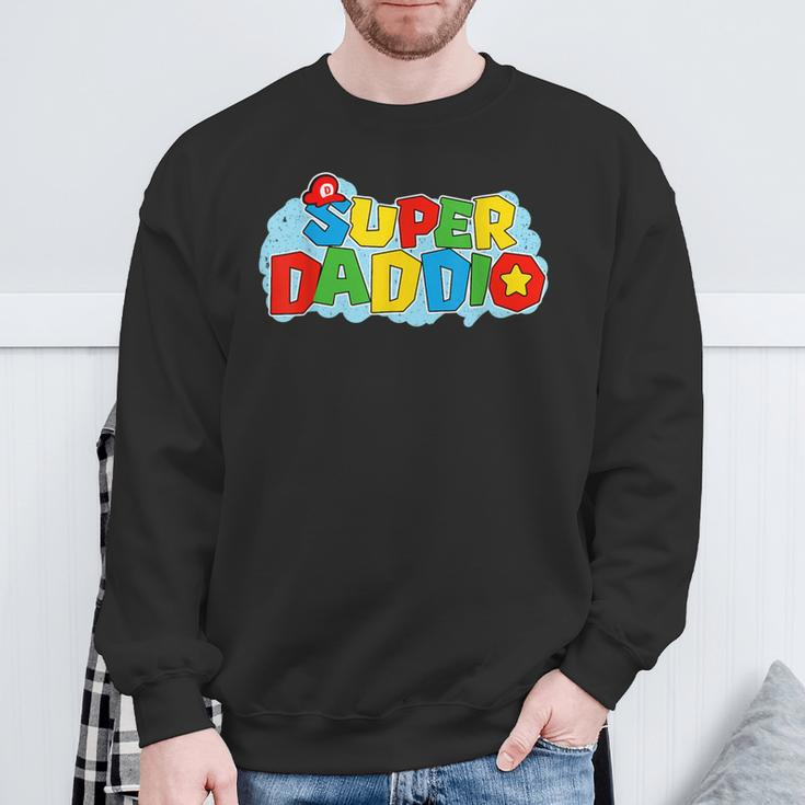 Super Daddio Dad Video Game Father's Day Idea Sweatshirt Gifts for Old Men