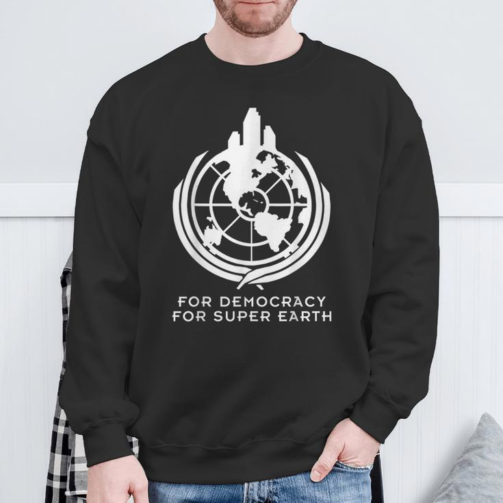 For Super Earth Hell Of Divers Helldiving Sweatshirt Gifts for Old Men
