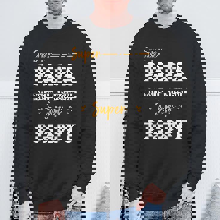 Super Papa Mais Aussi Super Papy Fête Des Pères Sweater e Cadeaux pour les vieillards