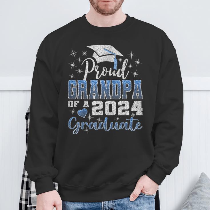 Super Proud Grandpa Of 2024 Graduate Awesome Family College Sweatshirt Gifts for Old Men