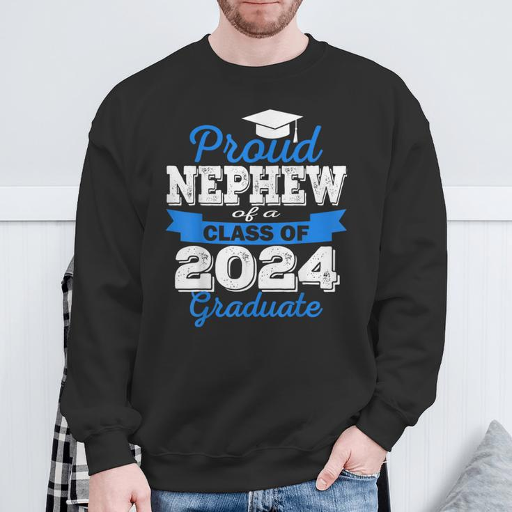 Super Proud Nephew Of 2024 Graduate Awesome Family College Sweatshirt Gifts for Old Men