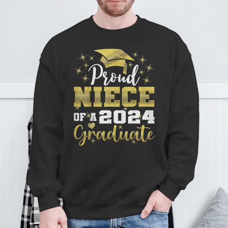 Super Proud Niece Of 2024 Graduate Awesome Family College Sweatshirt Gifts for Old Men