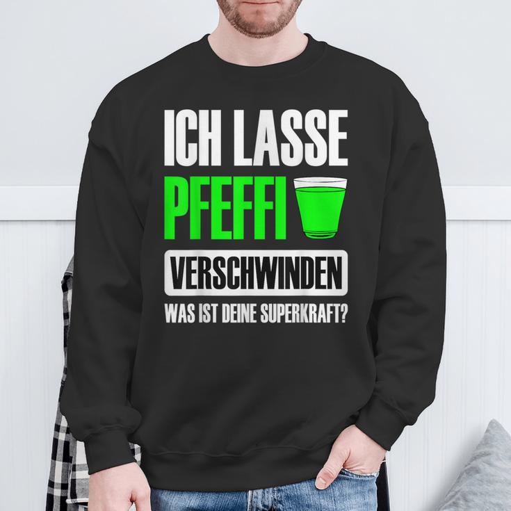 Superkraft Peppermint Liqueur S Sweatshirt Geschenke für alte Männer