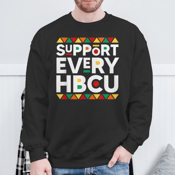 Support Every Hbcu Historical Black College Alumni Sweatshirt Gifts for Old Men