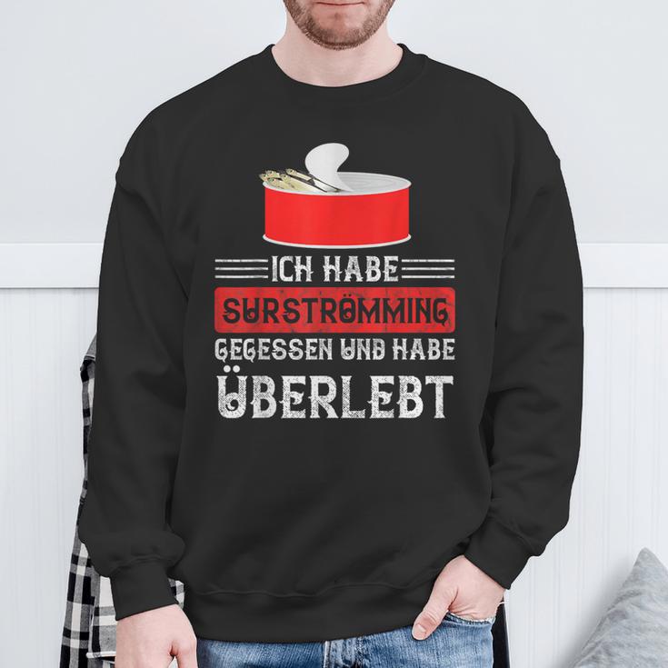 Surströmming Sweden Hering Survivor S Sweatshirt Geschenke für alte Männer