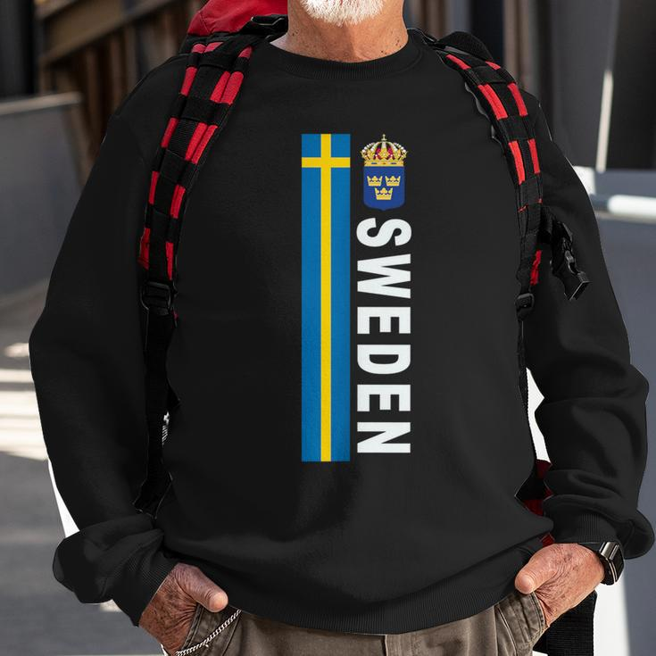 Sweden Soccer-Style Swedish Flag Sweatshirt Gifts for Old Men