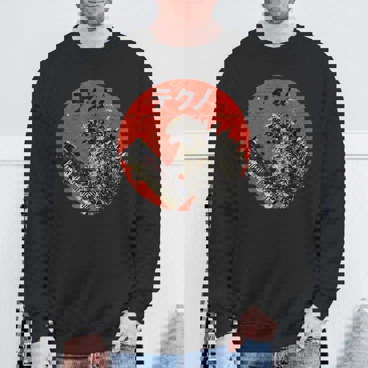 Synthesizer Analogue Japanese Synth Monster Retro Gear Vintage Sweatshirt Gifts for Old Men