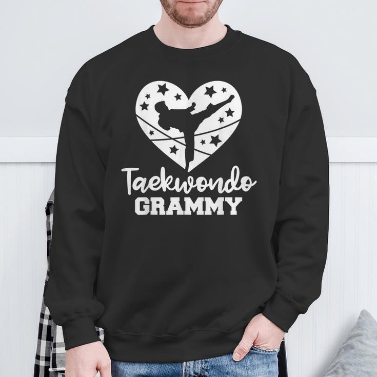 Taekwondo Grammy Heart Taekwondo Athlete Sweatshirt Gifts for Old Men