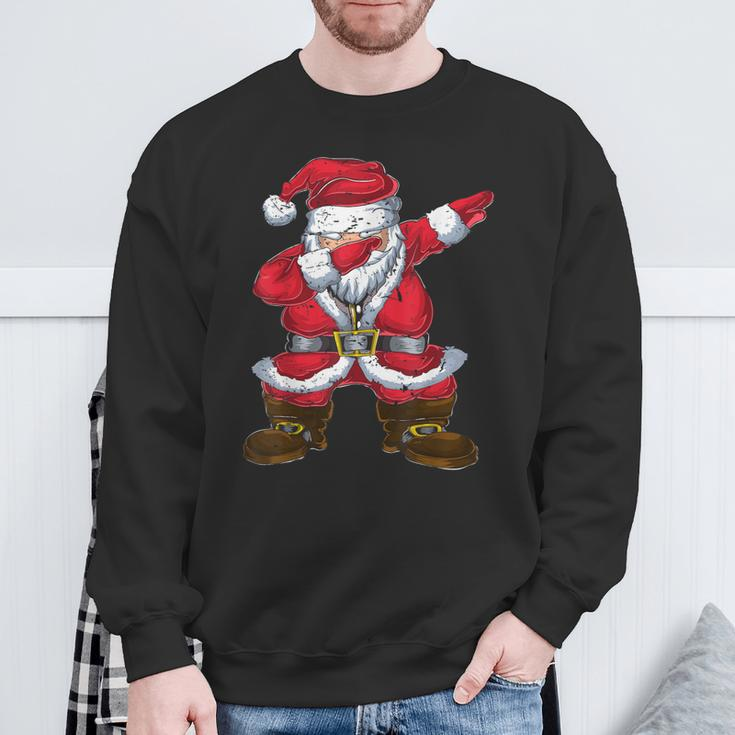 Tanzender Santa Claus Dabbing Weihnachtsmann Weihnachten Sweatshirt Geschenke für alte Männer
